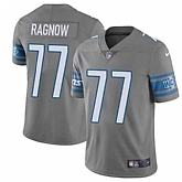 Nike Men & Women & Youth Lions 77 Frank Ragnow Gray Color Rush Limited Jersey,baseball caps,new era cap wholesale,wholesale hats